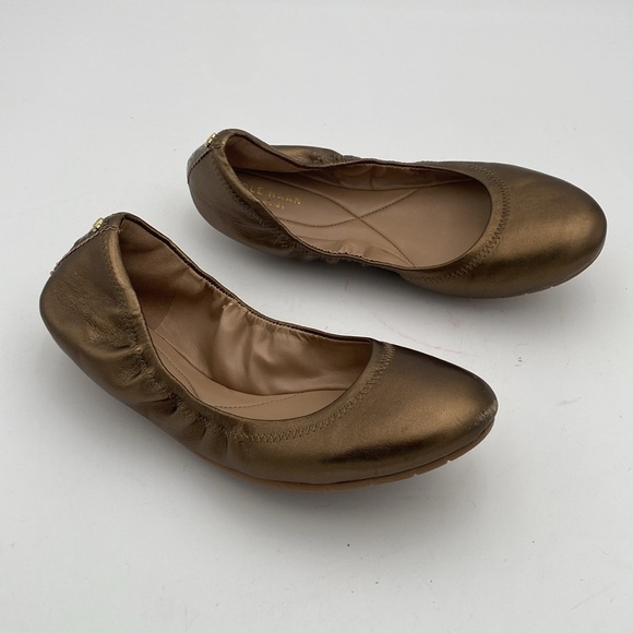 Cole haan Elegant Brown Ballet Flats women 7B slip on office casual vacation Y2K - Picture 2 of 11